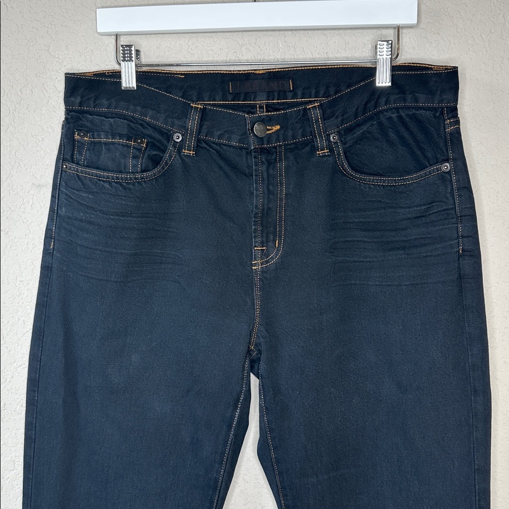 J Brand Women's Dark Wash Mid Rise Straight Leg Jeans Size 34‎ - Picture 2 of 15